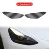 For Tesla Model 3 Y S X TPU Blackened Headlight Taillight Foglight Protective Film Headlight Tail Lamp Color Changing