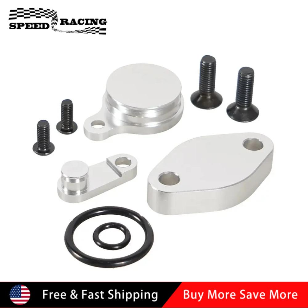 New Aluminum Valve Parts Block Off Plates Kit Intake Exhaust Manifold Baffle Gasket Set For LS EVAG EGR Engines TB-1029