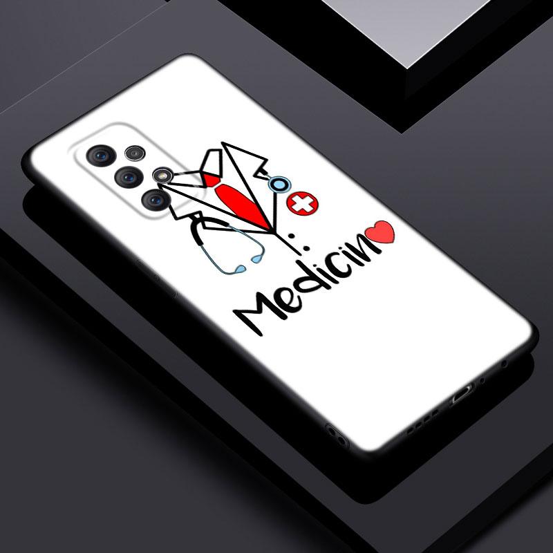 Nurse Medical Medicine Health Heart Case For Samsung A21 A30 A50 A52 S A13 A22 A32 A33 A53 A73 5G A11 A12 A31 A51 A70 A71 A72