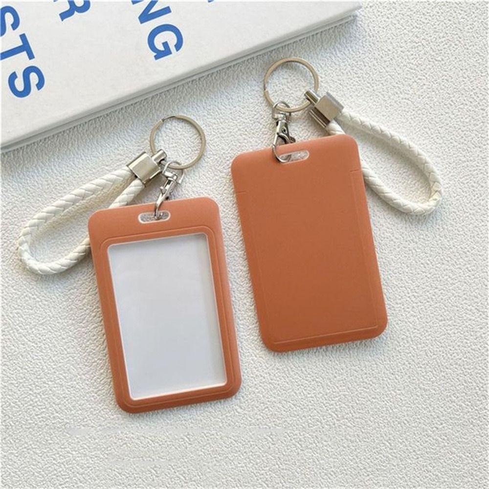 Card Work Card Keyring Business ID Card Protective Badge Holders ID Card Holders Bus Card Cover