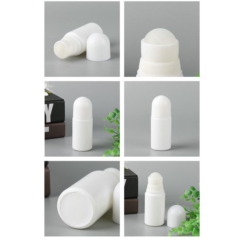 10 шт., 50 мл, пластиковые роликовые бутылки, бутылки для дезодоранта, пустые многоразовые рулонные бутылки для Essential O