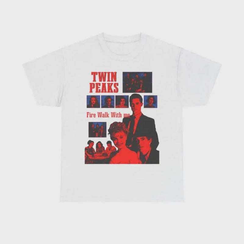 Twin Peaks Shirt  90s TV showVintage Movie TeeLaura PalmerDale Cooper  Unisex Cotton Tee Crew Neck Men and Women  Print