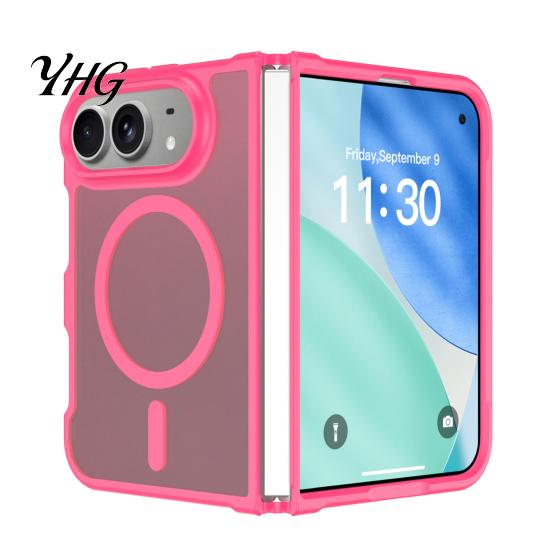 Anti Yellowing Phone Cover Magnetic Matte Case for iPhone 2026 New, Full Hinge Oxidation Material Protection, Not Military-Grade Drop Protection