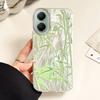 Зеленый бамбуковый цветочный камлетный текстурный чехол для телефона для Xiaomi Poco X5 X7 M6 Pro X6 X3 NFC C75 C71 C65 C61 Силиконовая задняя крышка