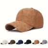 Corduroy Baseball Cap For Women Men New Cotton Solid Color Sunhat Sport Snapback Caps Autumn Warm Fashion Hip Hop Fishing Hat