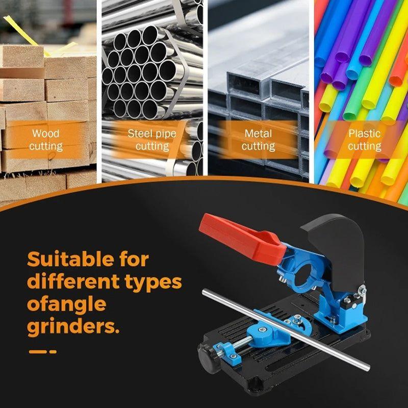 Угловая шлифовальная машина и электрическая дрель Стойка для резки Стойка для сверления Фиксированный кронштейн Держатель режущего станка Ручной привод Деталь инструмента Аксессуар