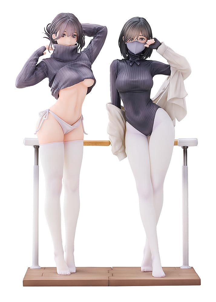 ENSOUTOYS Guitar Meimei and Teacher Shengjiu Dance Studio Set 1/7 Scale Plastic Painted Complete Figure