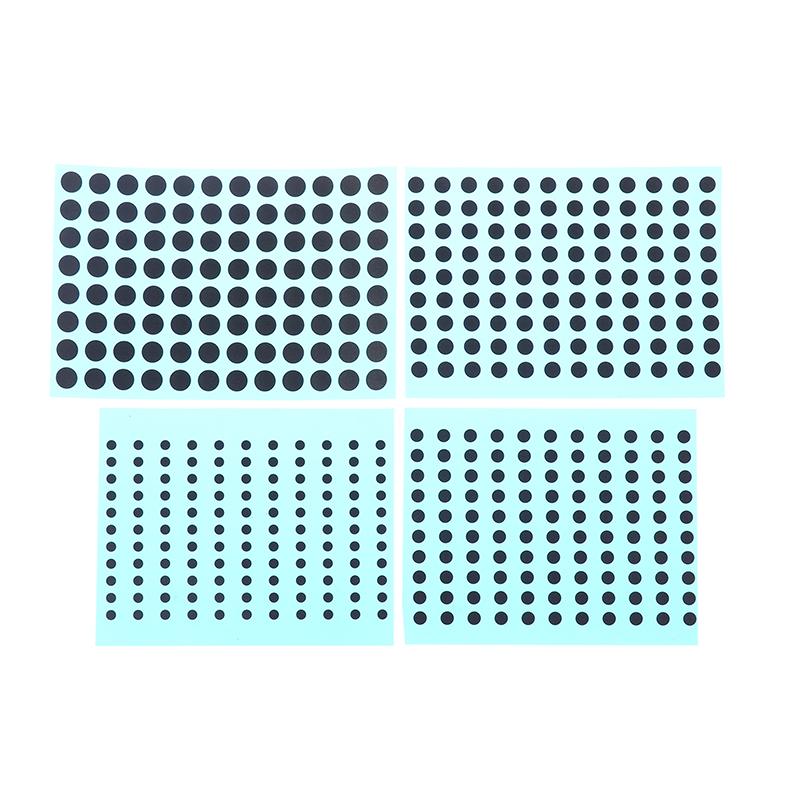 Diameter 3/4/5/6 Mm 4 Sizes Black Conductive Rubber Pads Keypad Repair Kit For Ir Remote Control Conductive Rubber Buttons