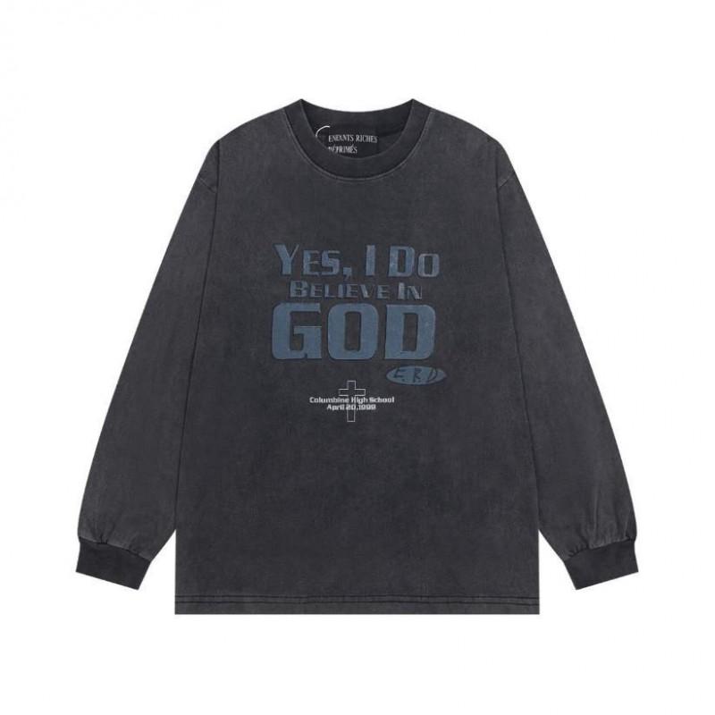 Unisex Oversized Hooded Sweatshirt With Vintage Letter Print Streetwear Casual Long Sleeve Top