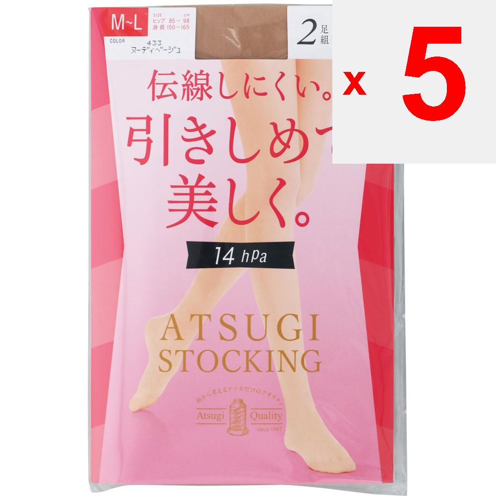 ATSUGI ЧУЛКИ ЧУЛКИОблегчают и украшают. 14hPa ML Nudie Чулки Простые чулки Чулки Материал] Нейлон, полиуретан Чулки Простые чулки