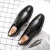 Fashion Business Fashion Dress Shoes Men Shoes Black Brown Lace Up Business Office Block Shoes Luxury Social Shoes Size 38-48 Men Shoes
