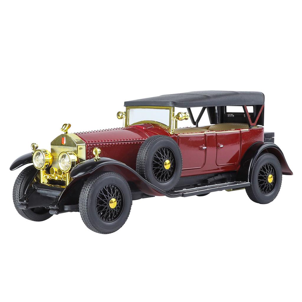 1/24 Rolls-Royce Phantom I Сплав Классическая Модель Роскошного Автомобиля Литой Металлический Игрушечный Ретро Старинные Автомобили Модель Автомобиля Звук и Свет Детский Подарок