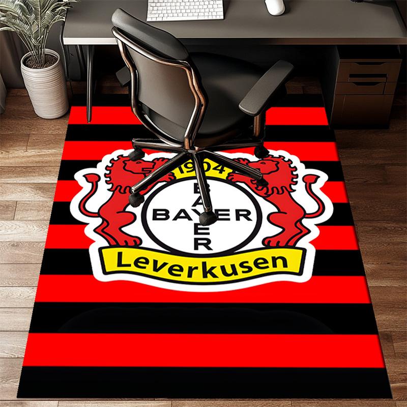 Bayer Football Club Printed Office Carpet Chair Cushion  Entryway Rug, Rugs for Living Room, Bedroom Christmas gifts