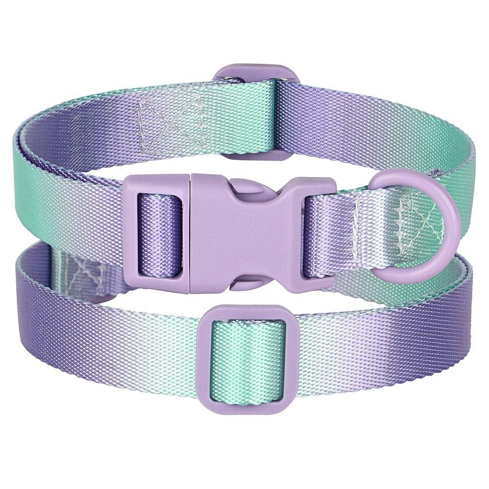 With Buckle Dog Collar Nylon Pet Dog Necklace Durable Pets Collars Small Medium Large Dogs