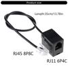 Network RJ45 To RJ11 Converter Cable Internet To Telephone Jack Adapter RJ45 To RJ11 Converter Adapter Cable 35cm