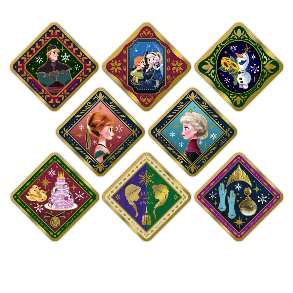 Tenyo Premium Square Frozen 1 Gold Badge 24K Gold Vol. (DKBP-A01) - Plated, Square, Approx. 7.6cm