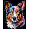 5d DIY Diamond Painting Cross Stitch Colorful Animal Wolf Diamond Embroidery Mosaic Full Round Drill Home Decor Arts