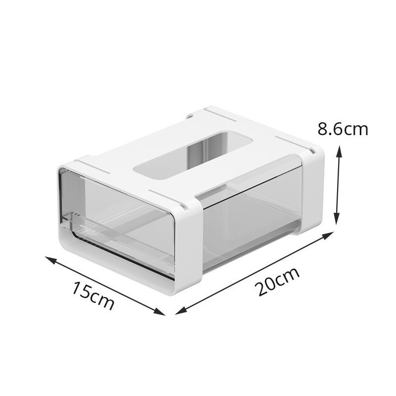 Large Capacity Under Desk Drawer Under Desk Storage Box for Desk Dormitory Home Organizer Punch Free Hanging Storage Box