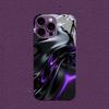 Черно-фиолетовый жидкий вихрь для чехла iphone Модный для coque iphone Чехол fundas Стекло для iPhone 17 16 15 14 13 12 pm Pro Plus
