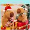 Capybara Christmas Plush Toy Festive Xmas Decoration Stuffed Doll Gift Kids