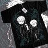 Футболка Gojo Satoru Megumi Jujutsu Kaisen Yuji Sukuna, черная рубашка в стиле аниме, все размеры