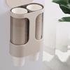 Paper Cup Dispenser Plastic Double Holder for Water Dispenser Restaurant Hotel Office Use