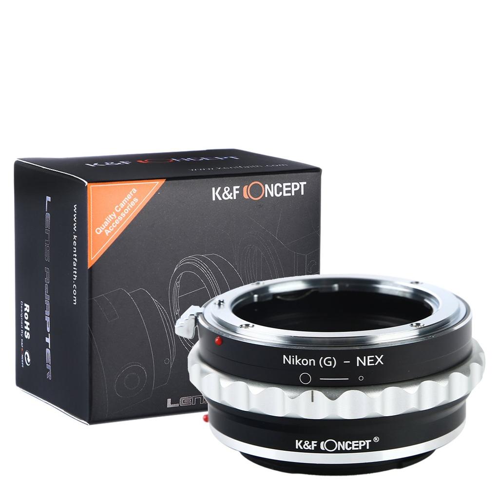 Concept Lens Mount Adapter F Mount Type Lens Sony E Mount with Aperture Ring K&F KF-NGE (Nikon (G Compatible) Conversion)