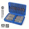 Набор из 50 магнитных бит-отверток — сверхдлинные 75 мм, многофункциональные и прочные, идеально подходят для домашнего и профессионального использования
