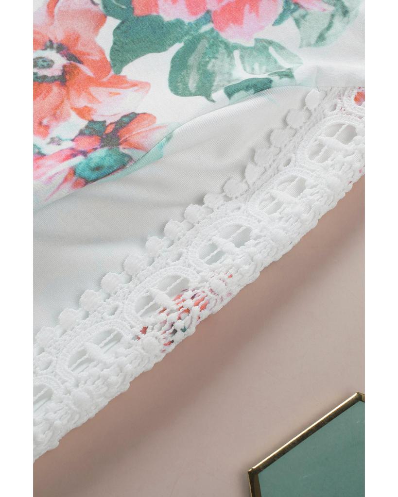 Azura Exchange Худи с длинными рукавами и контрастным кружевом