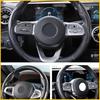 2/4Pcs Car Booster Wheel Steering Non-Slip Decor Trim Cover Carbon Fiber Univers