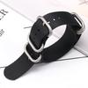 Nylon Strap 18mm 20mm 22mm 24mm Five-Ring Premium Weave Men Women Watch Band Bracelet Heavy Duty Stainless Steel Buckle