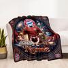 Manchester Glory Personalized Name Blanket Lightweight Personalized Blanket Warmthful Decor Perfect for Livingroom Bed Couch Picnics