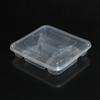 Одноразовые пластиковые контейнеры для приготовления еды с 4 отделениями и крышками