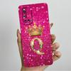 Для Vivo V19 1933 Чехол Роскошная Корона Буквы Пара Жидкий Силикон Мягкие Чехлы для Телефона Для Vivo V 19 Защита Камеры Задняя Крышка