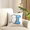 Personalised Cushion Cover Reversible Plush Pillow Cover Soft Fluffy Home Decor for Sofa Bedroom