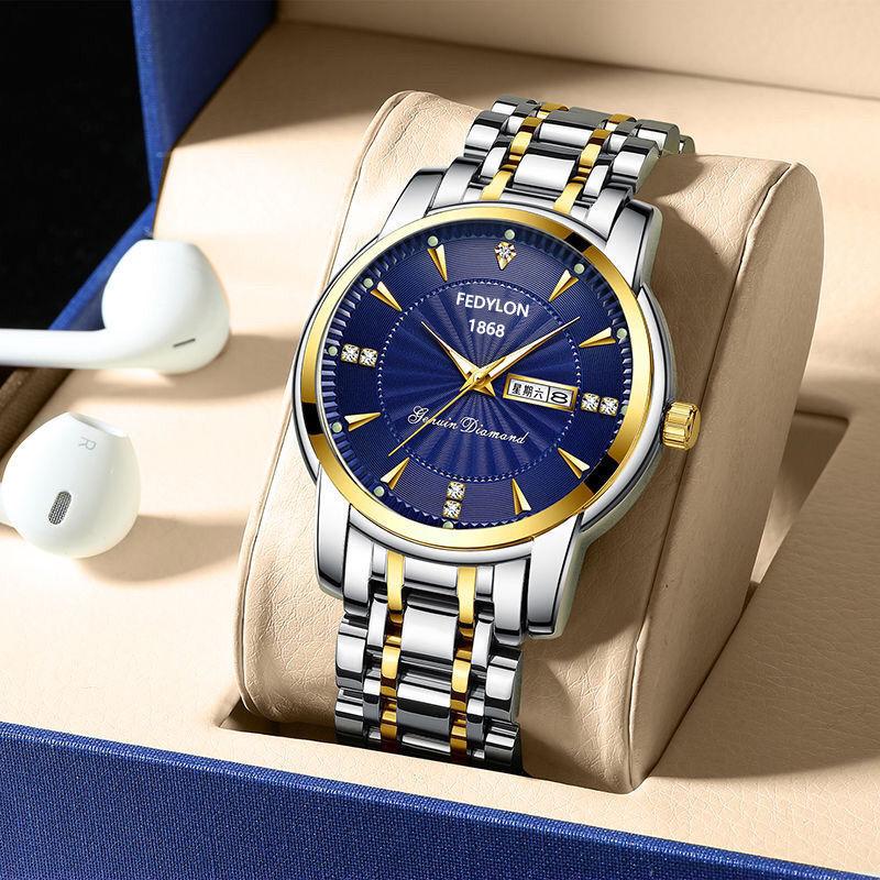 Men's Watch Men's Watch Quartz Famous Watch Student Steel Belt Waterproof Fully Automatic Non-Mechanical Watch