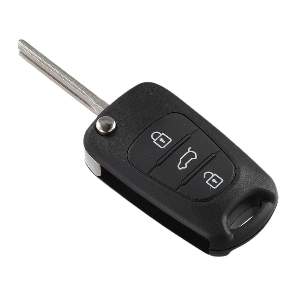 3 Buttons Flip Remote Car Key Shell For Hyundai I10 I20 I30 Ix20 Ix30 For Kia Ceed Picanto Sportage Amanti Sorento Car Fob Case