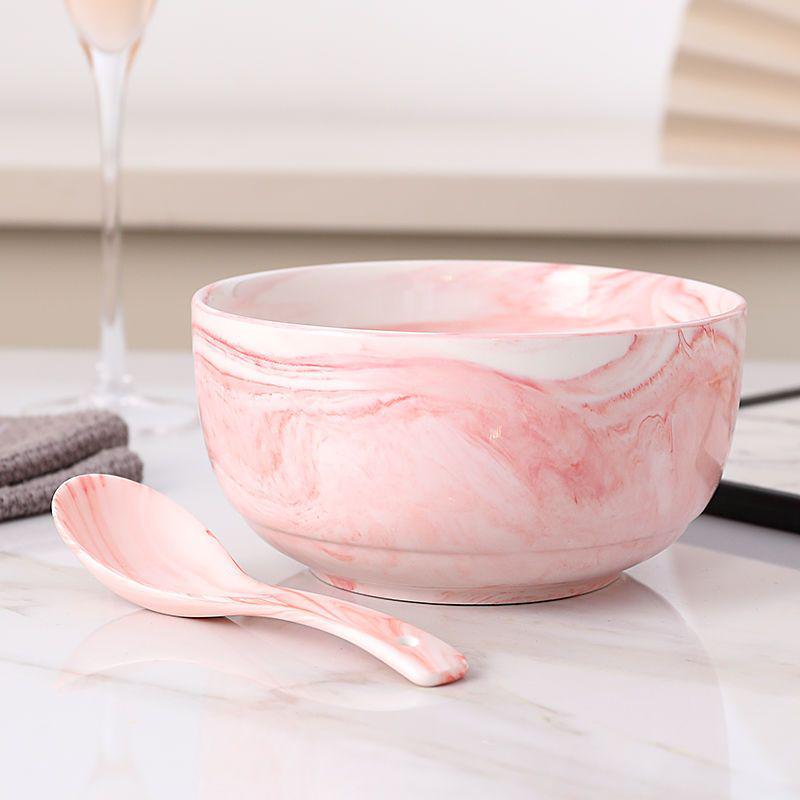 Japanese Ceramic Noodle & Soup Bowl - Large, Korean Style, Ideal for Couples & Students, Perfect Home Tableware.