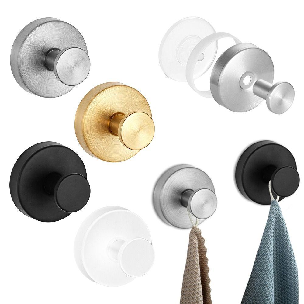Metal Suction Cup Hook Strong Vacuum Wall Hanger Useful Towel Holder for Bathroom