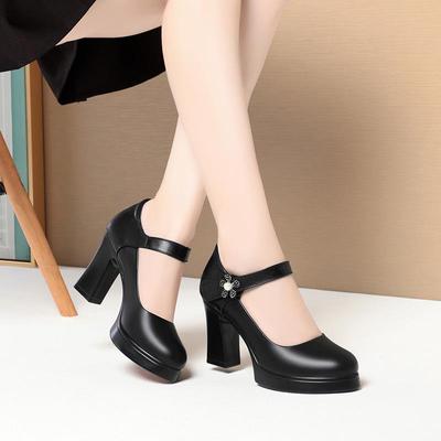 Женские кожаные сандалии на платформе средней высоты с мягкой подошвой и верхом