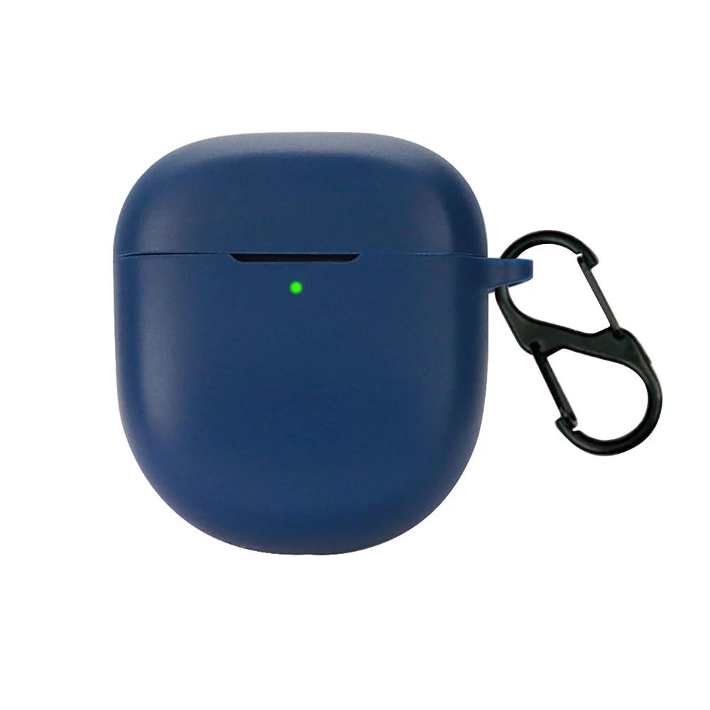 Силиконовый чехол-держатель для наушников с крючком, моющийся, защитный чехол для беспроводных наушников, замена для Bose QuietComfort Earbuds II