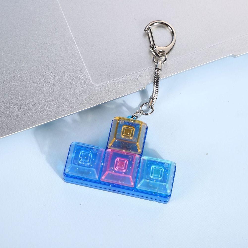 Fingertip Button Button Keychain Toy Button Cap Keyboard Keychain Children Adult