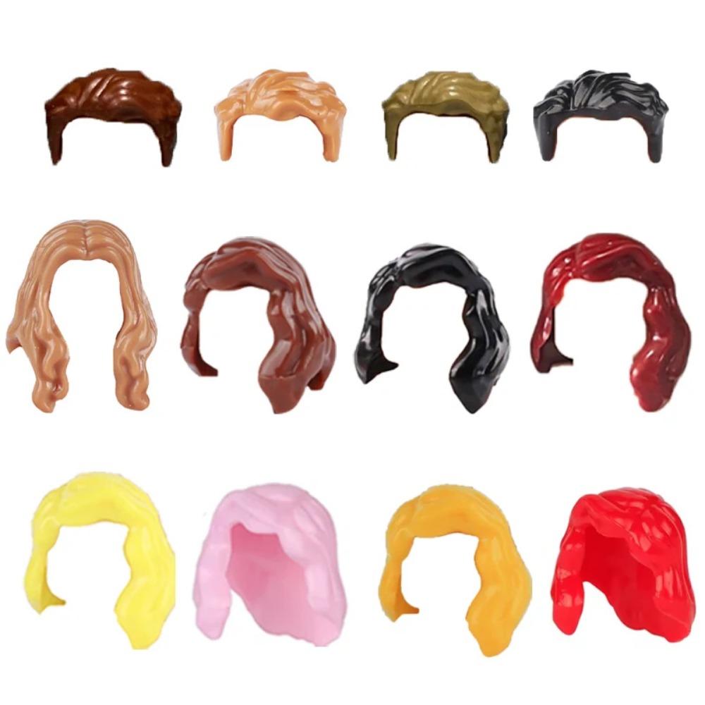 City Building Blocks Body Character Clothing Accessories Helmet Hat Colorful Hair Hairstyle Mini Brick Compatible Toy Gift X040