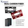 Наклейка из настоящего мягкого углеродного волокна для Vauxhall Opel Astra H MK5 2004 2005 2006 2007 2008 2009 2010 LHD RHD Панель рамки CD-AC для автомобиля