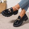 Fashion 2024 Women Spring New Elegant Comfortable Baotou Platform Shoes Women Fashion Slip On Metal Decoration Designer Casual Shoes