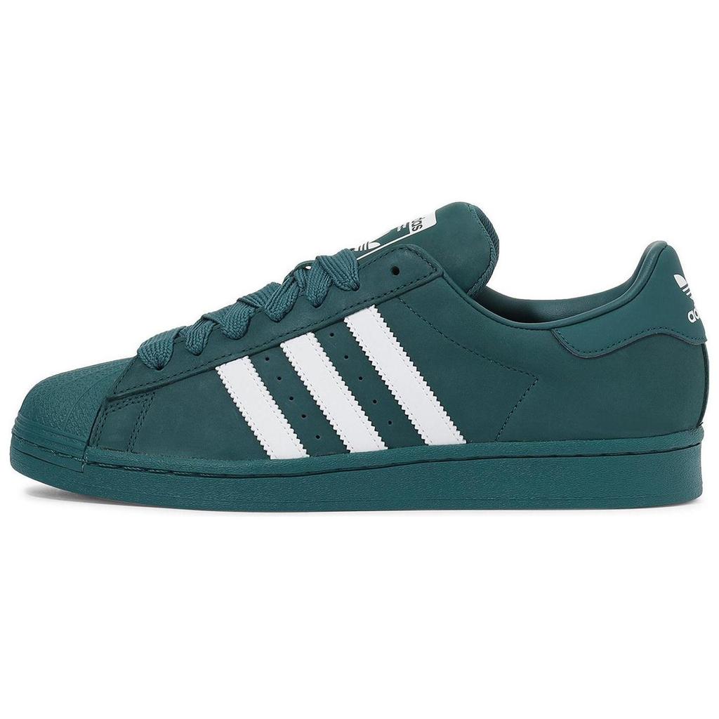 Adidas Originals Superstar Comfortable Versatile Trendy Low-Top Sneakers Unisex Sneakers Green White ID0994