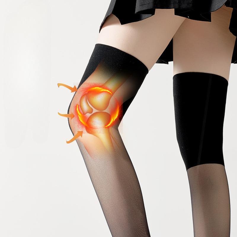 Женские гольфы до колена для кондиционируемых помещений Тонкие бесшовные чулки выше колена с рисунком «лапки кошки» Противоскользящие, устойчивые к зацепкам