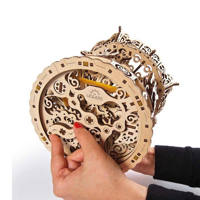 Maquette En Bois 3D UGEARS - Carrousel Puzzle Adulte - Construction Mécanique En Bois