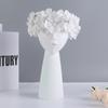 Nordic Style Home Decoration Girl Vase Decoration Cute Human Head Decoration Resin Crafts Living Room Flower Arrangement