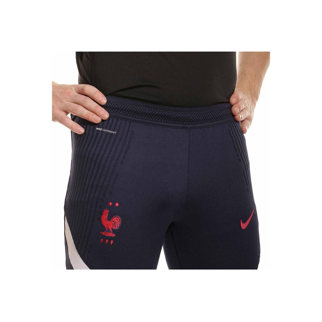 Nike Футбольные тренировочные брюки Vaporknit FFF Strike с принтом логотипа, однотонные мужские брюки синего цвета CD2095-498